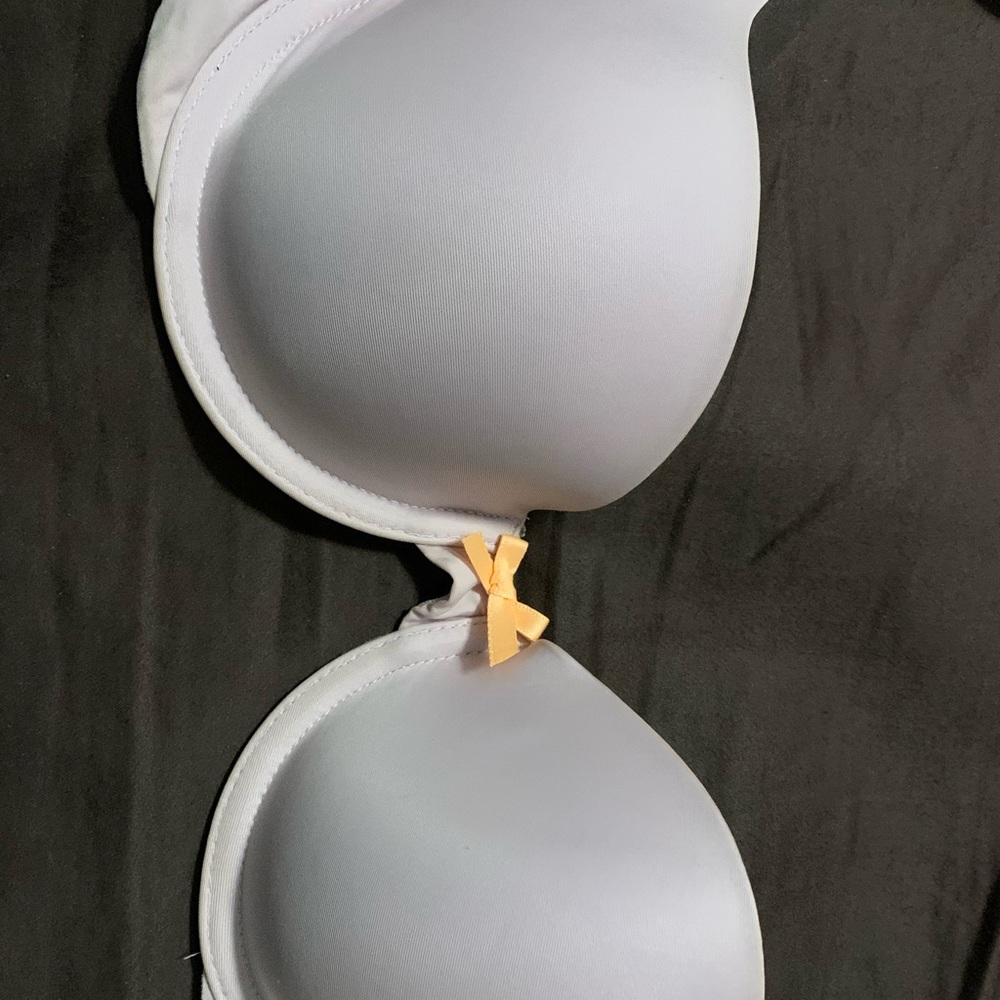 Lavender with orange bow bra by VS